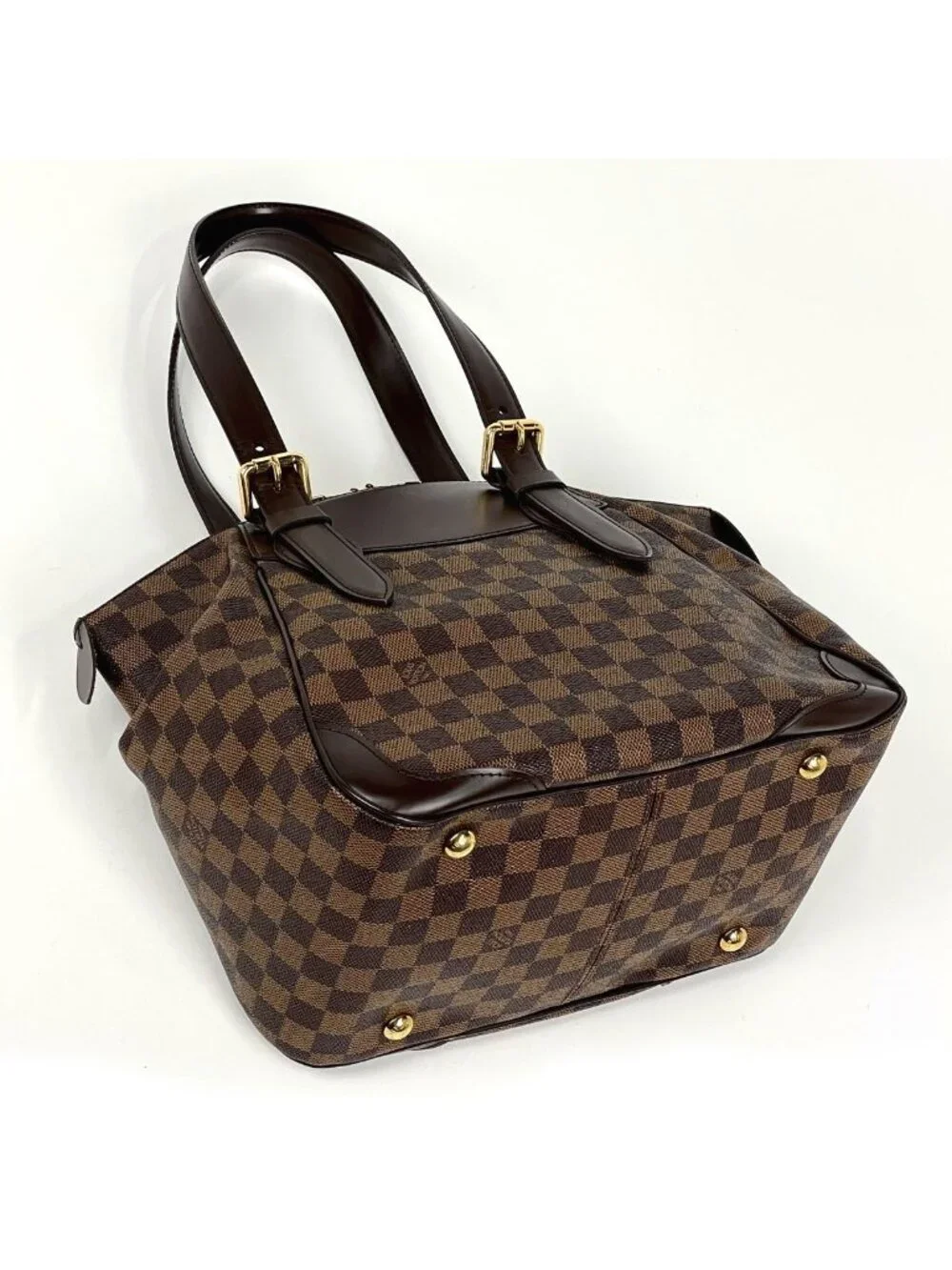 Louis Vuitton Verona MM Tote Shoulder Bag Damier Brown